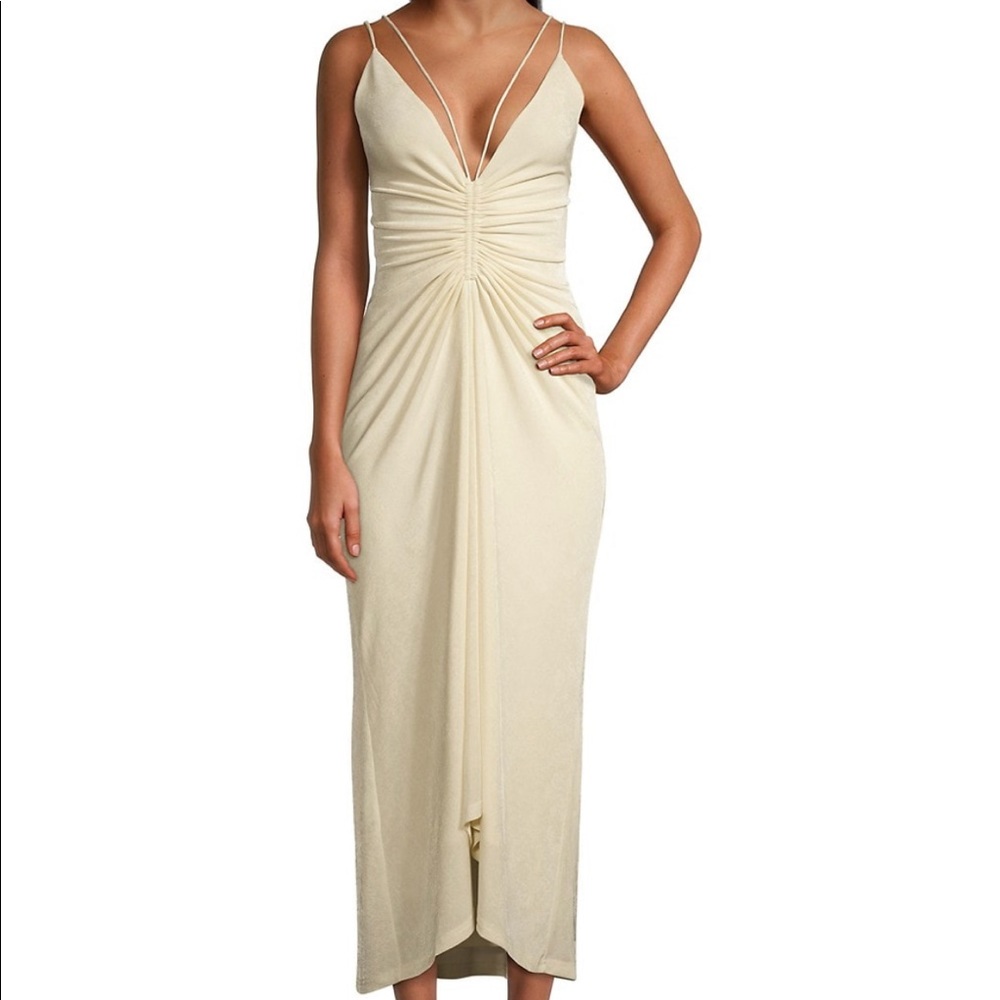 Sassari Strappy Ruched Midi Dress